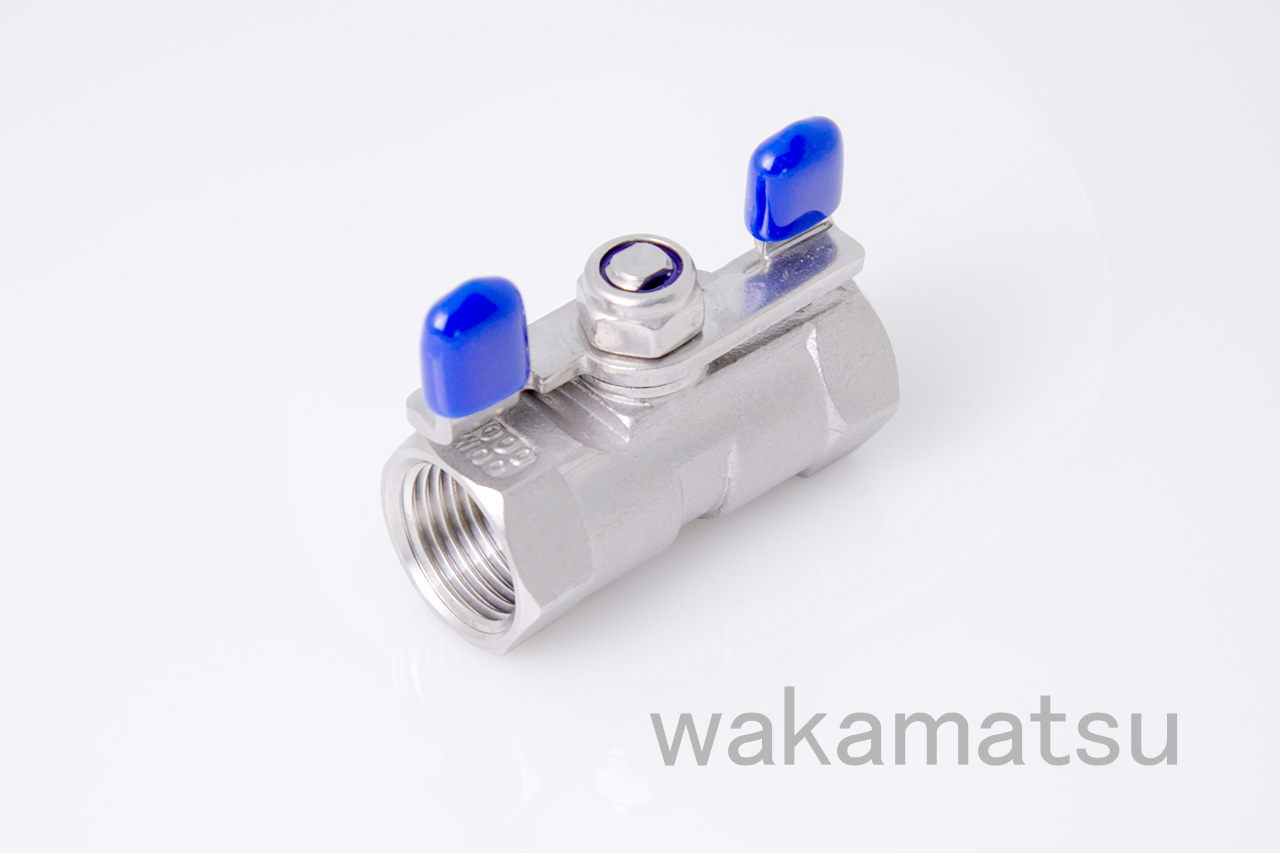 One piece butterfly handle ball valve wv101b